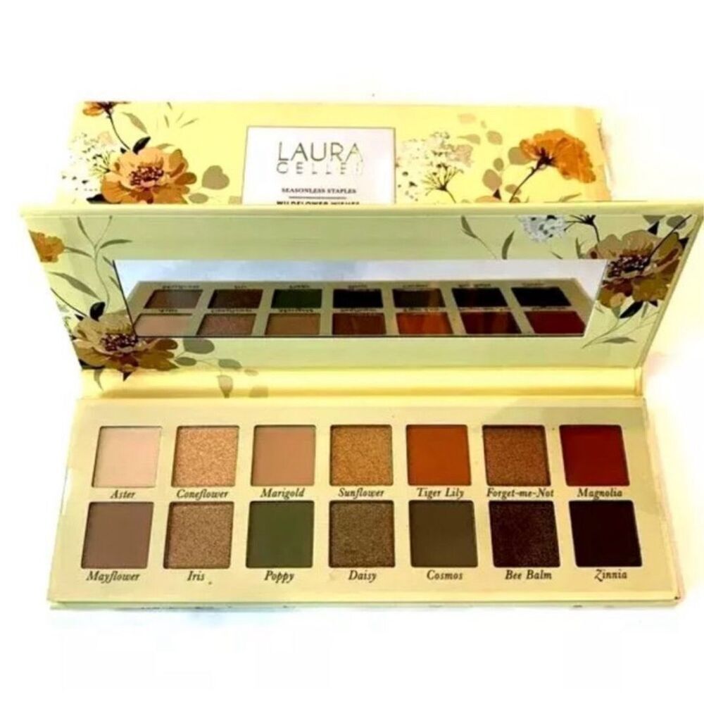 🌹LAURA GELLER Seasonless Staples Wildflower Wishes Eyeshadow Palette 14shades